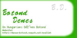 botond denes business card